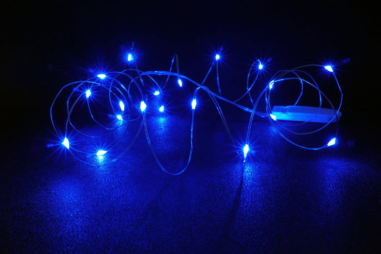 Blue Glow String Lights 20 LEDjes draadverlichting