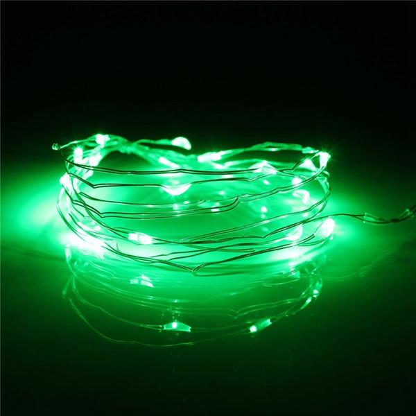 Groene string LED licht