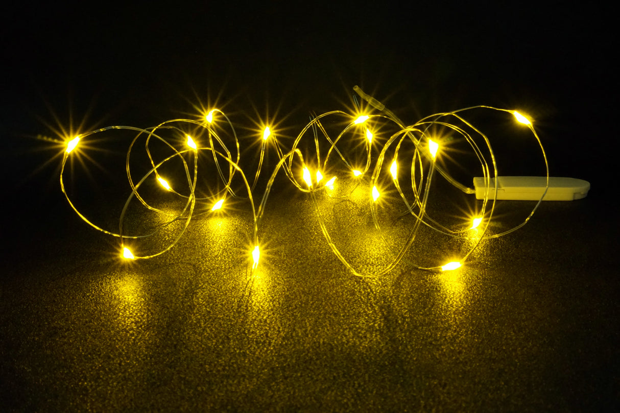 Yellow Glow String Lights 20 LEDjes draadverlichting