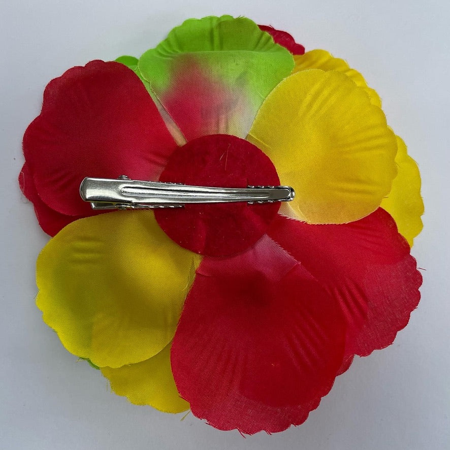 Carnaval bloem haarclip