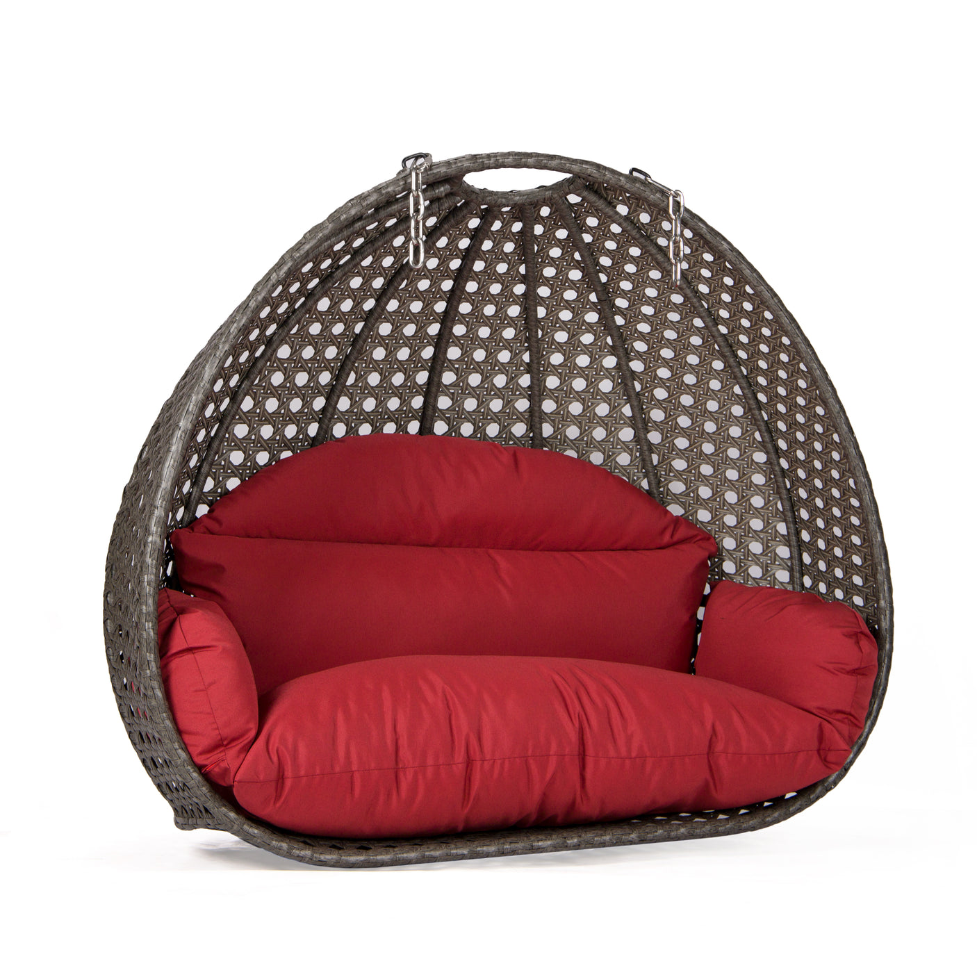 Dubai basket bruin met rood kussen