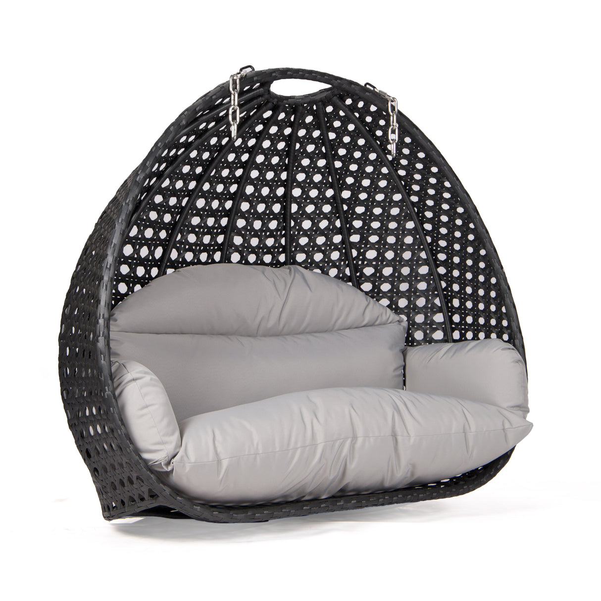 Dubai basket zwart met grijs kussen