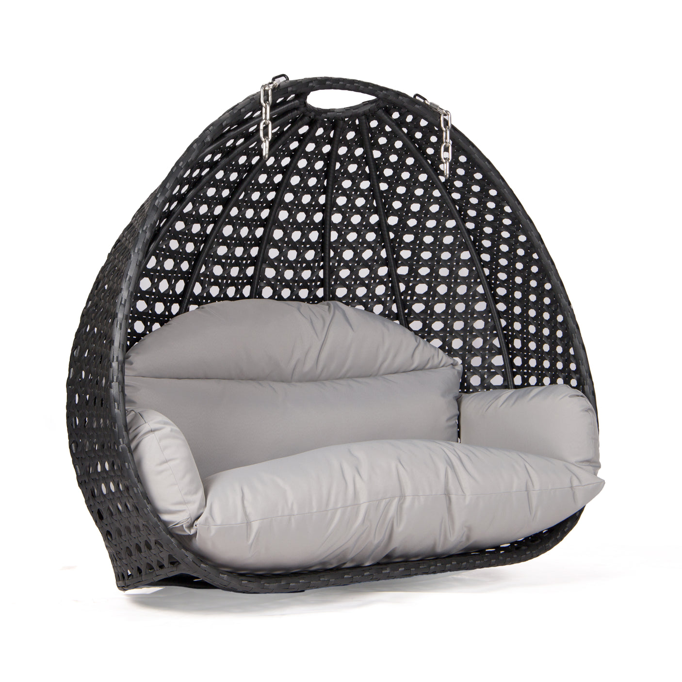 Dubai basket zwart met grijs kussen