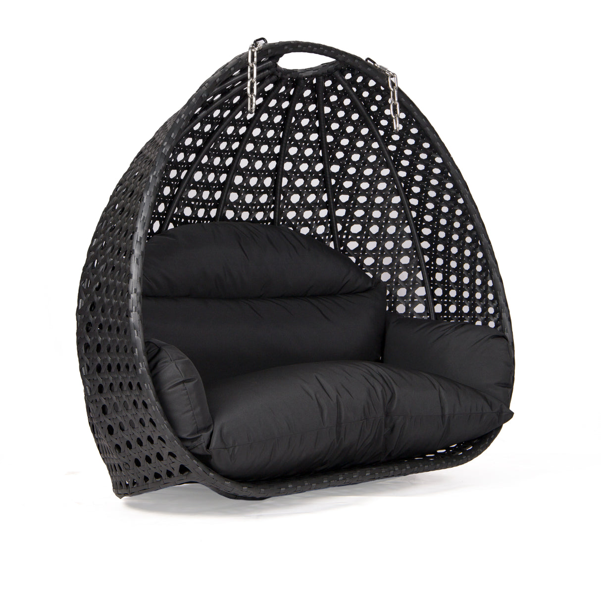 Dubai basket zwart met zwart kussen