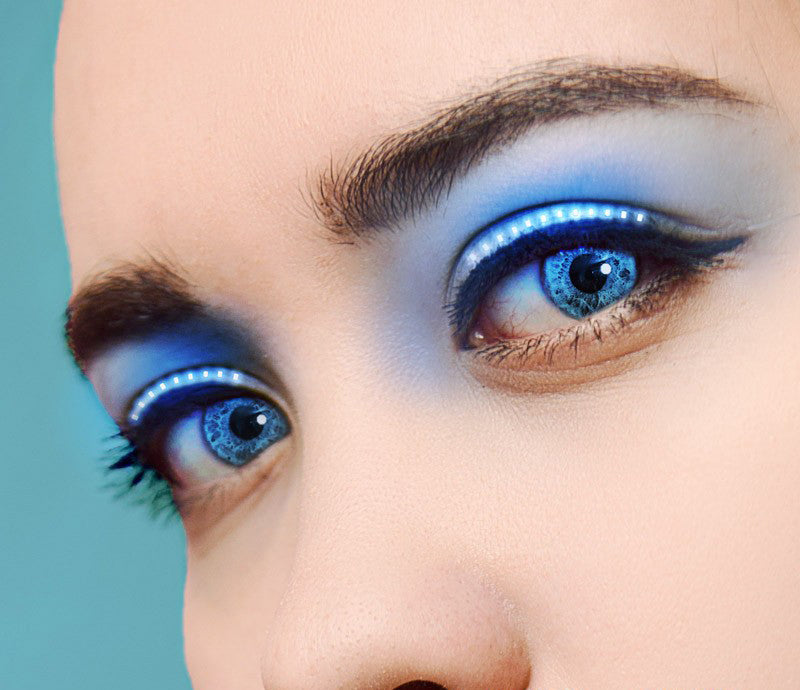 Led wimpers pro blauw