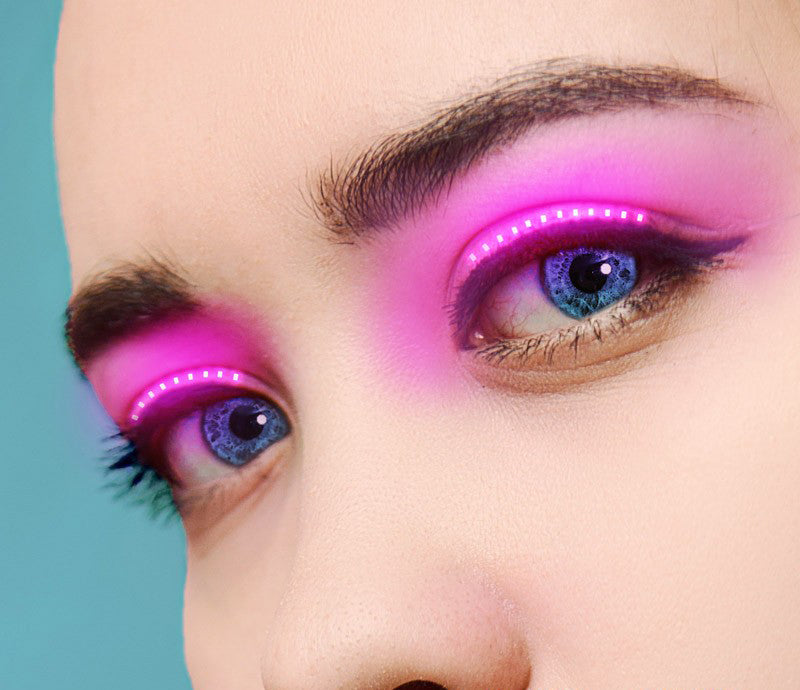 Roze led wimpers pro