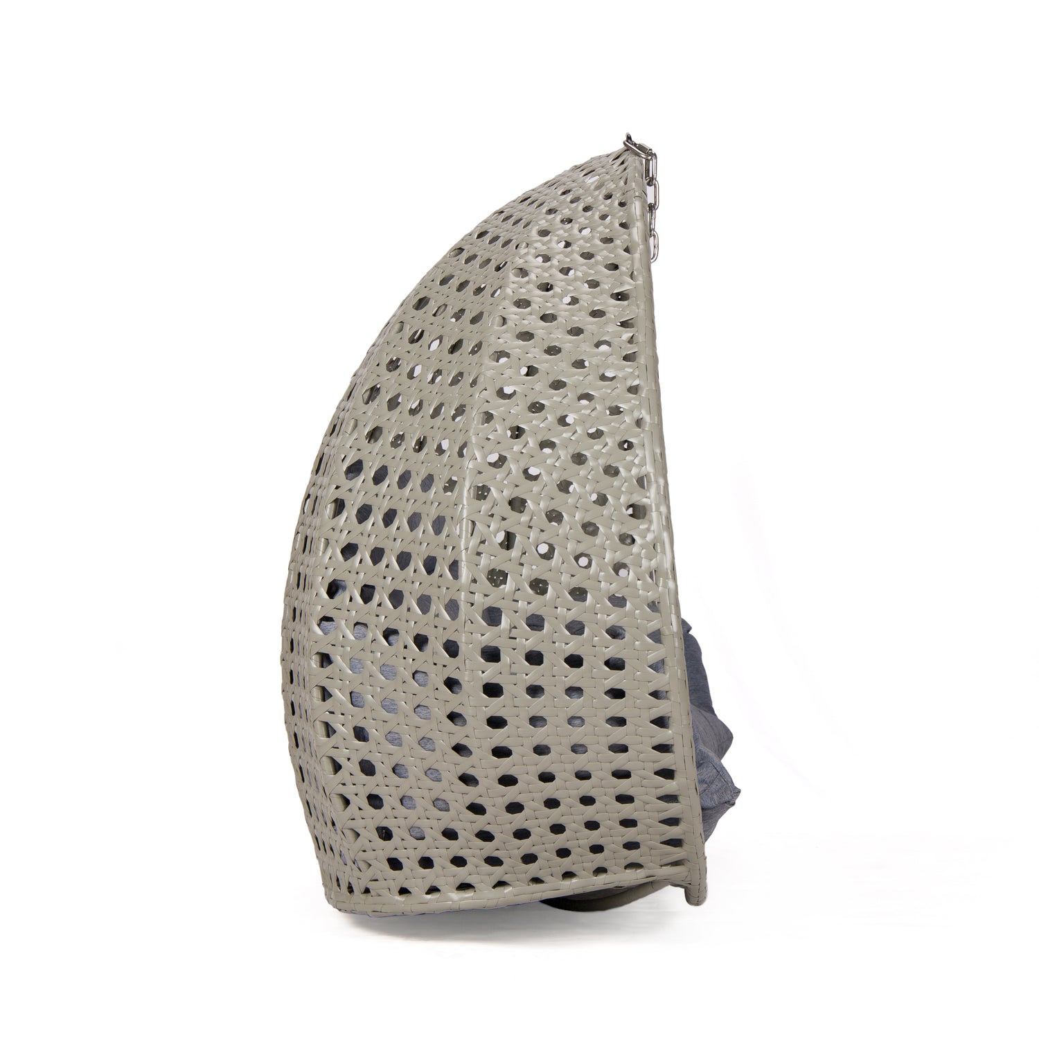 Basket hangstoel Dubai grijs zijkant