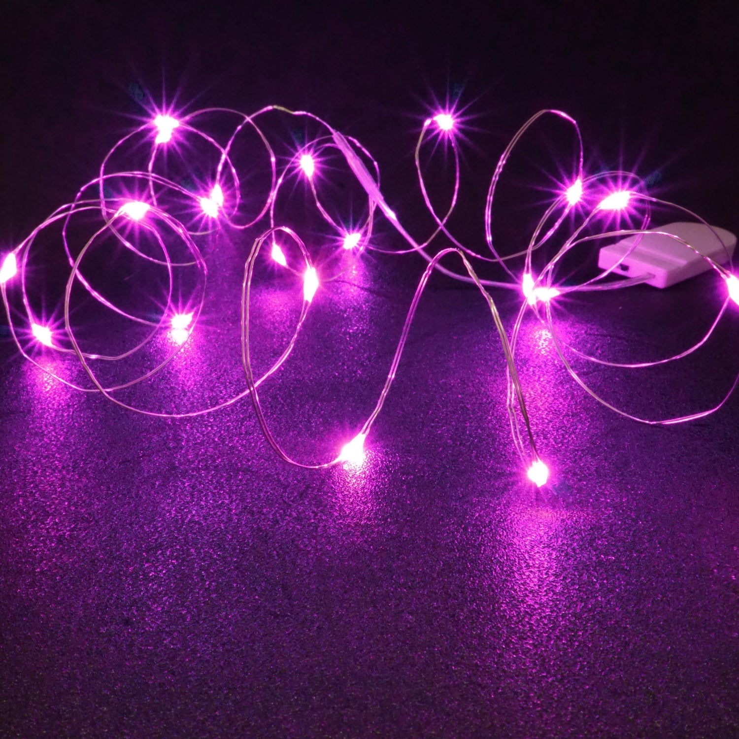 Pink Candle Glow String Lights 20 LEDjes draadverlichting