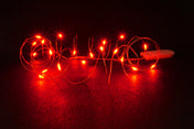 Red Glow String Lights 20 LEDjes draadverlichting
