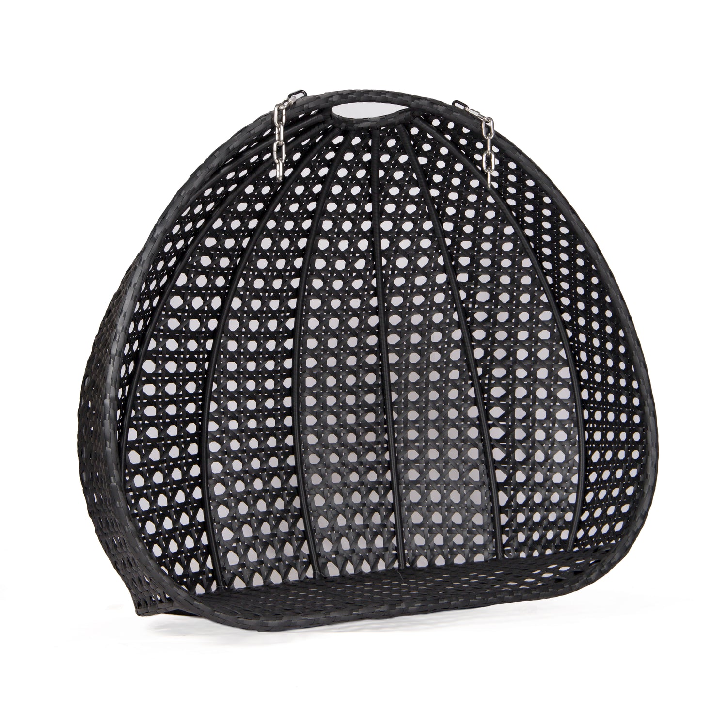 Basket hangstoel Dubai zwart 