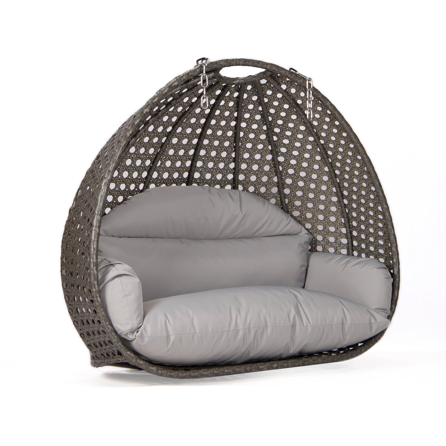 Dubai basket bruin met grijs kussen