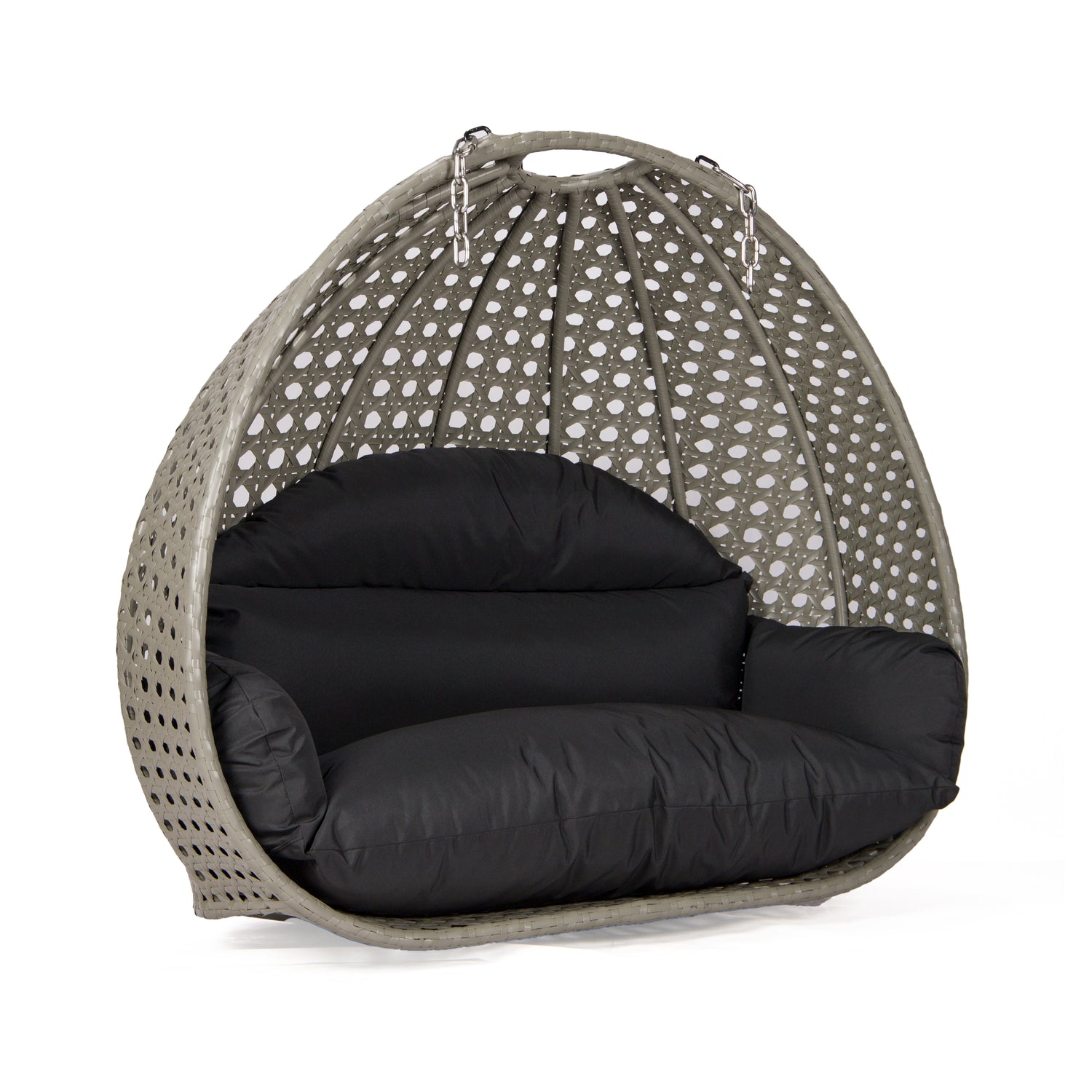 Dubai basket grijs met zwart kussen