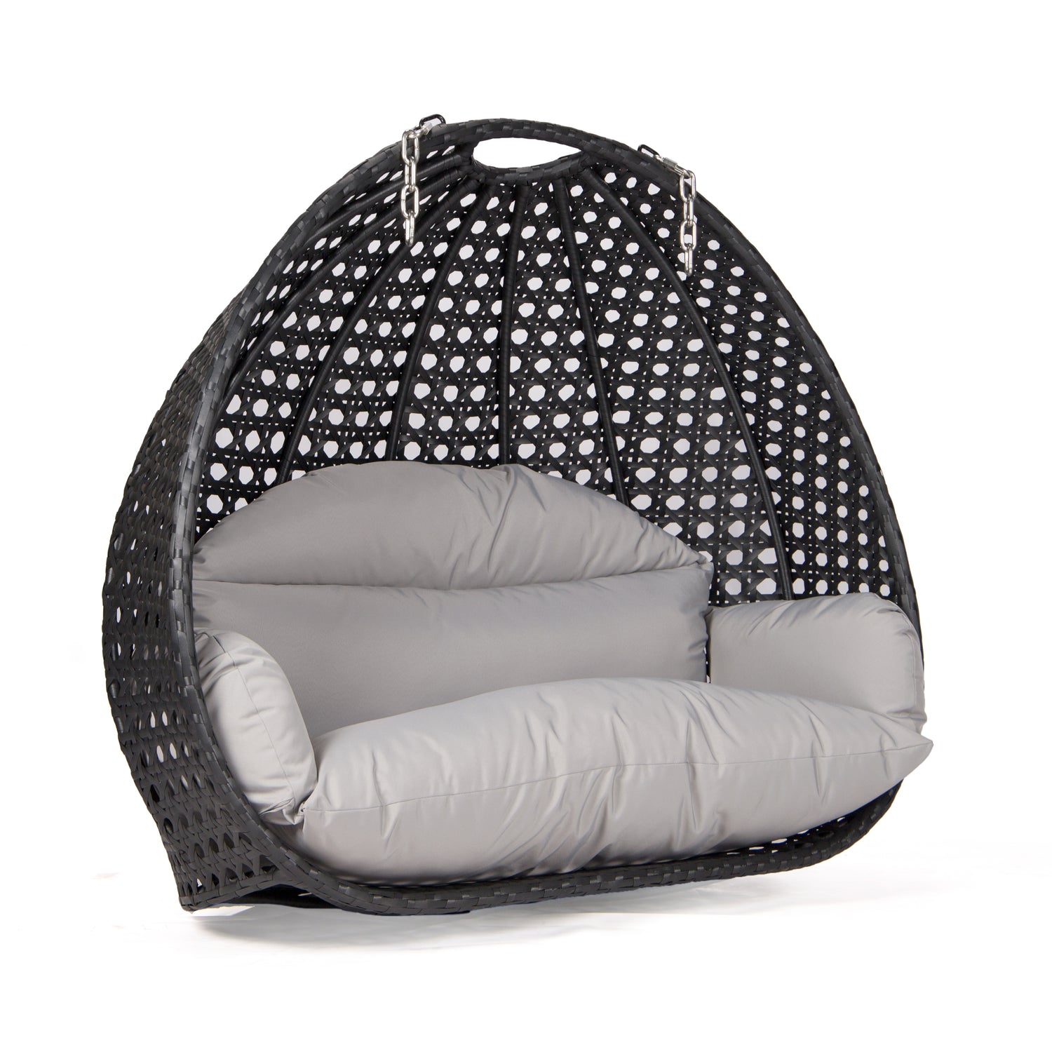 Dubai basket zwart met grijs kussen