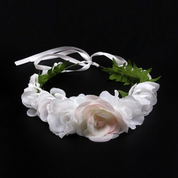 LED Bloemenkroon wit Bruiloft 