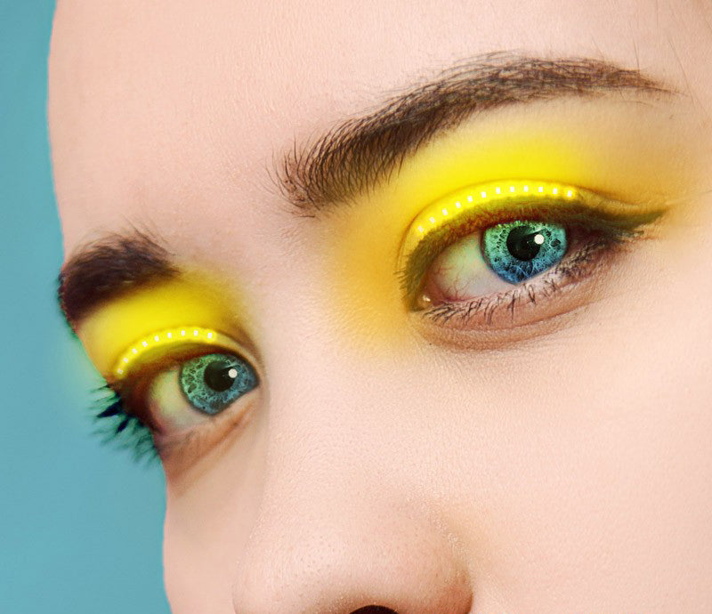 Led wimpers pro geel