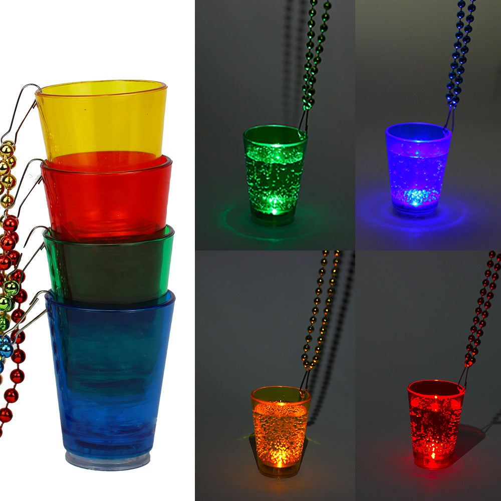 Shotglaasjes 4 kleuren 