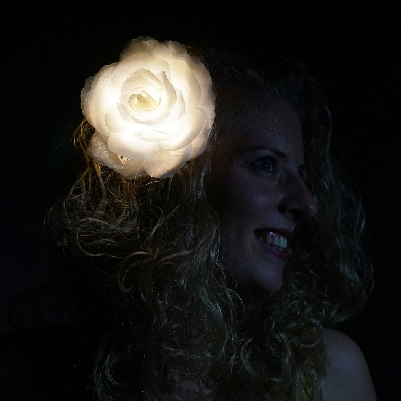 Witte sparkling Bloem effect 